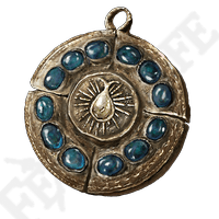 Cerulean Amber Medallion